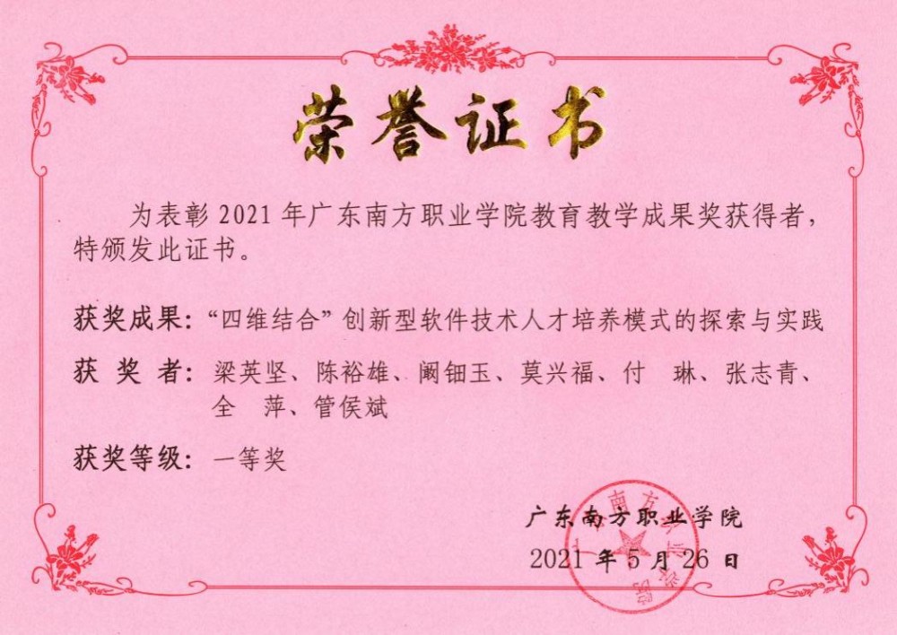 校级教学成果奖